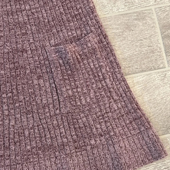 NWT Free People Claude Mini Sweater Dress Size Large Brandy Wine Sleeveless Knit - Picture 6 of 11